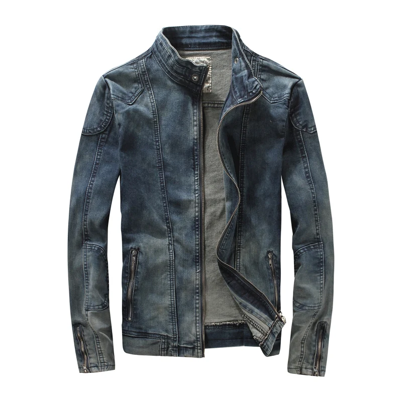 MYAZHOU European American Spring Men's cotton stand Collar Leisure Slim Denim Jacket for men,Korean designer tight denim clothes
MYAZHOU European American Spring Men's cotton stand Collar Leisure Slim Denim Jacket for men,Korean designer tight denim clothes
