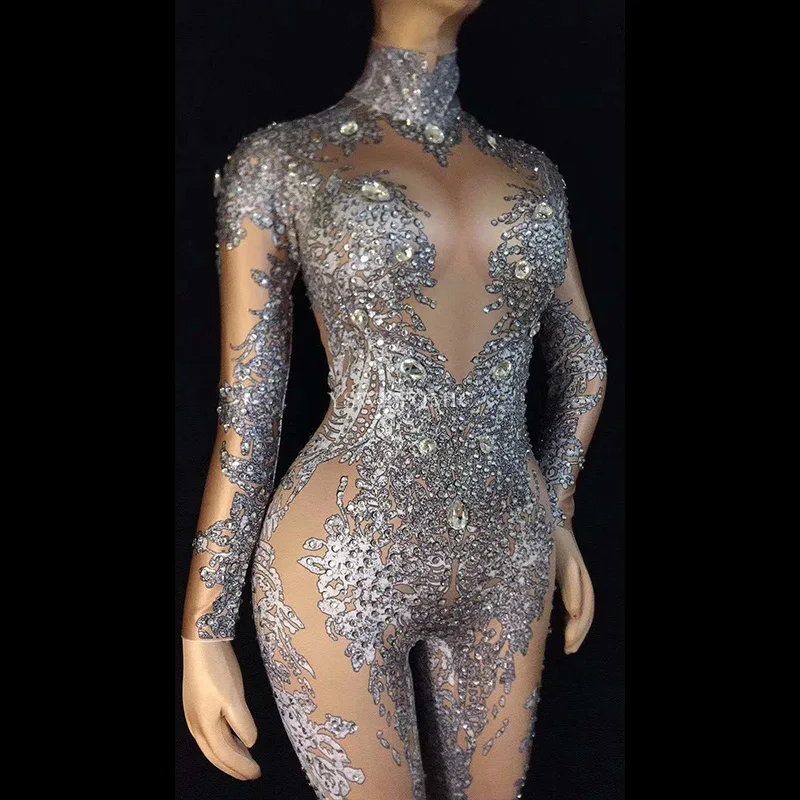 Sparkly AB Rhinestones White nude Leggings Sexy Big Stretch Dance Costume One-piece Bodysuit Birthday Outfit Party Jumpsuit
Sparkly AB Rhinestones White nude Leggings Sexy Big Stretch Dance Costume One-piece Bodysuit Birthday Outfit Party Jumpsuit