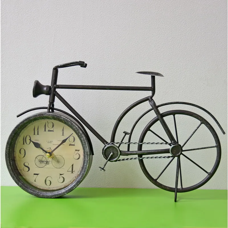 Antique Style Clocks Vintage Metal Bicycle Bike Desk Clock Home Decoration Retro Table Clock Ornament
Antique Style Clocks Vintage Metal Bicycle Bike Desk Clock Home Decoration Retro Table Clock Ornament