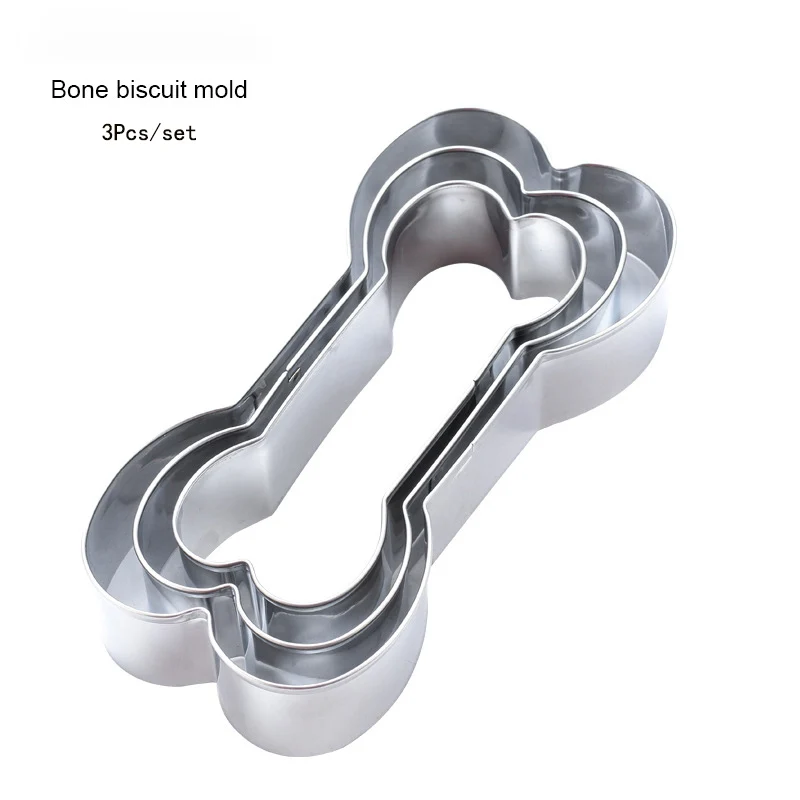 3pcs Stainless Steel Dog Bone Cake Decorating Mold Dessert Chocolate Cake Molds Pastry Baking Tools For Home Cake Shop
3pcs Stainless Steel Dog Bone Cake Decorating Mold Dessert Chocolate Cake Molds Pastry Baking Tools For Home Cake Shop