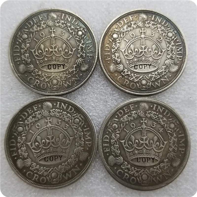 1931 1932 1933 1934 британская копия памятных монет-копия монет коллекционные монеты |