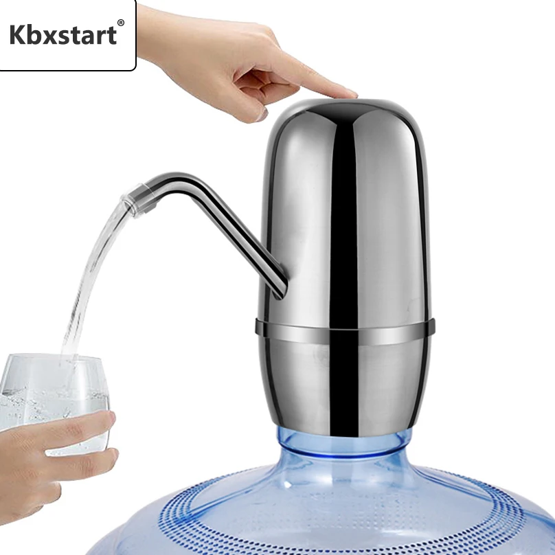 Sainless Steel Water Bottle USB Pump Dispenser Silver Electric Drinking Water Dispenser Tap With 2000 mAh Dual Pumps Powerful
Sainless Steel Water Bottle USB Pump Dispenser Silver Electric Drinking Water Dispenser Tap With 2000 mAh Dual Pumps Powerful
