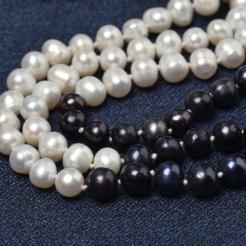 Pure Black Smooth beads and Pure white full beads Mashup style 7-8 mm Freshwater Natural Chain Type Necklace
Pure Black Smooth beads and Pure white full beads Mashup style 7-8 mm Freshwater Natural Chain Type Necklace