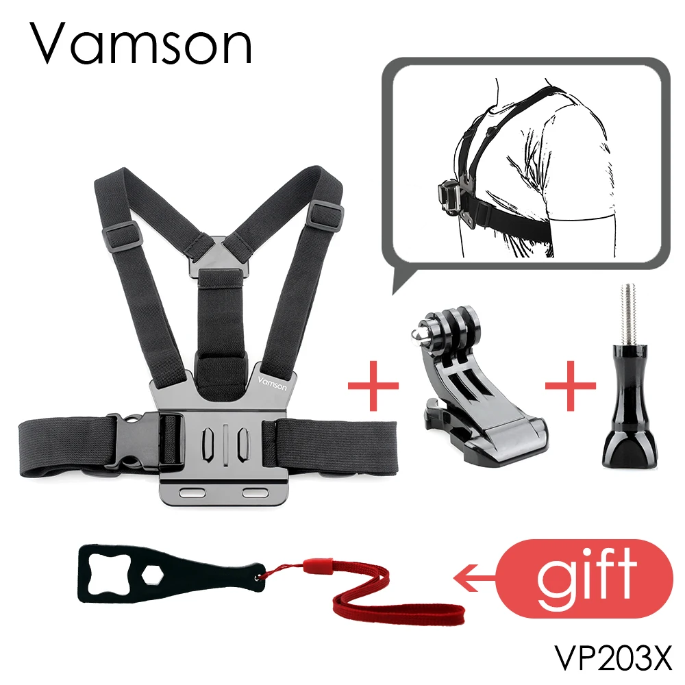 Vamson Chest Strap for Gopro 10 Accessories Xiaomi yi 4K Action Camera for Go Pro SJCAM SJ4000 Sport Camera VP203X
Vamson Chest Strap for Gopro 10 Accessories Xiaomi yi 4K Action Camera for Go Pro SJCAM SJ4000 Sport Camera VP203X