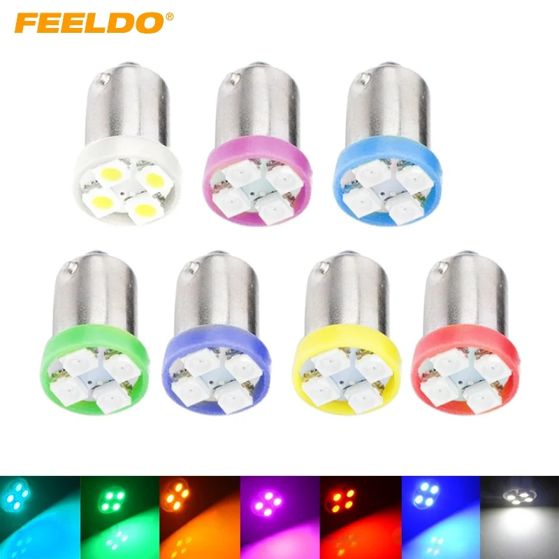 FEELDO 100Pcs BA9S T4W 1895 3528/1210 4SMD 4LED Car LED Light Dashboard Light Door Light 12V 7-Color #FD-2639
FEELDO 100Pcs BA9S T4W 1895 3528/1210 4SMD 4LED Car LED Light Dashboard Light Door Light 12V 7-Color #FD-2639