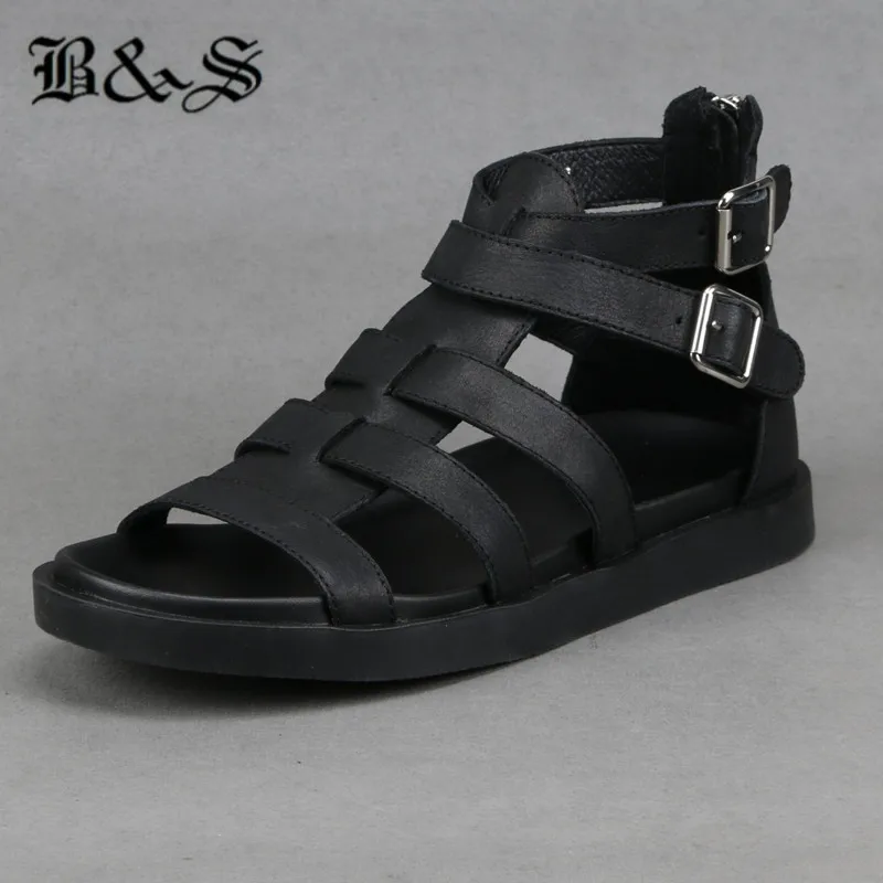 Black&Street 2019 new gladiator thick sole comfortable casual leather sandals cross buckle strap personalized handmade
Black&Street 2019 new gladiator thick sole comfortable casual leather sandals cross buckle strap personalized handmade