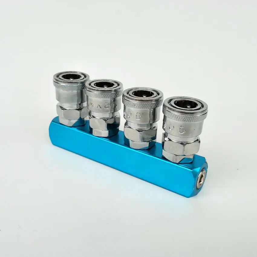 4 Way Air Hose Quick Coupler Socket Connector Pipe Fitting G1/4'' Female Thread Inlet
4 Way Air Hose Quick Coupler Socket Connector Pipe Fitting G1/4'' Female Thread Inlet