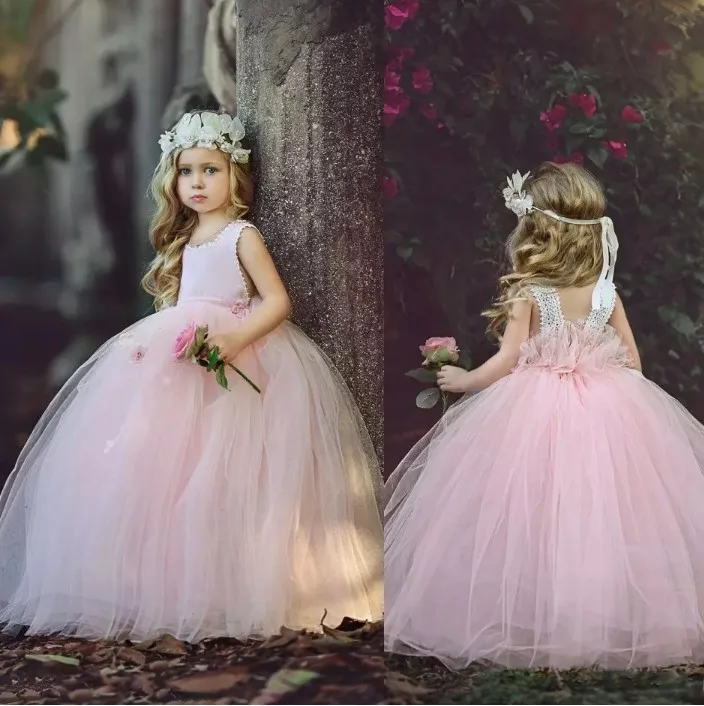 Pink 2021 Flower Girl Dresses For Weddings Ball Gown princess Baby Kids Tulle Lace Long First Communion Dresses For Little Girls
Pink 2021 Flower Girl Dresses For Weddings Ball Gown princess Baby Kids Tulle Lace Long First Communion Dresses For Little Girls
