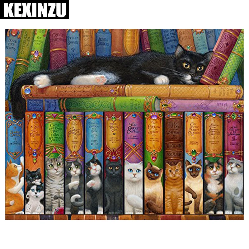 diy full square/round diamond painting Mosaic-Book cat-Cross Stitch Rhinestone with embroidery Wedding decoration
diy full square/round diamond painting Mosaic-Book cat-Cross Stitch Rhinestone with embroidery Wedding decoration