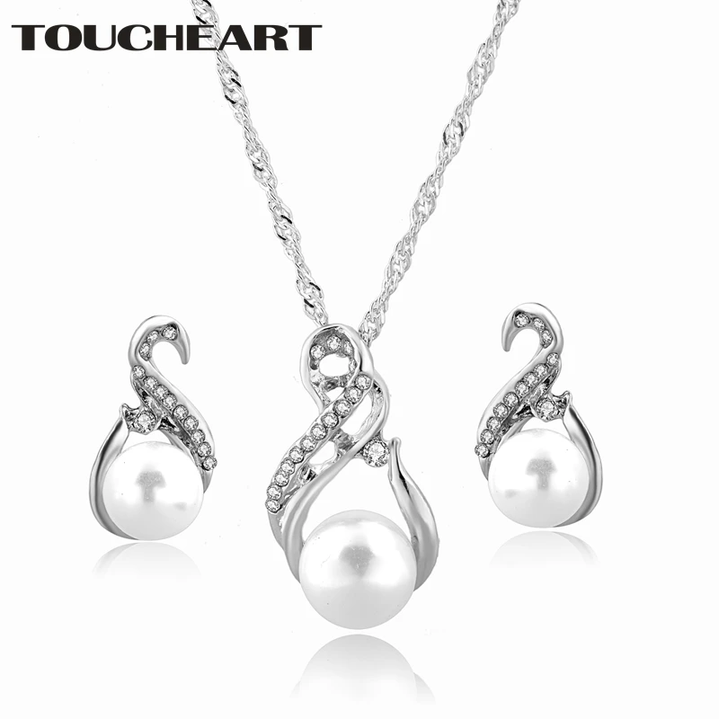 TOUCHEART Silver Pearl Wedding Jewelry Sets For Women Bridal Crystal Gold Earrings Statement Necklace Boho Jewelry Set SET190003
TOUCHEART Silver Pearl Wedding Jewelry Sets For Women Bridal Crystal Gold Earrings Statement Necklace Boho Jewelry Set SET190003