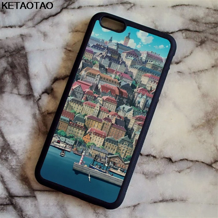 KETAOTAO Тоторо Унесенные спирали аниме Ghibli Миядзаки телефонные чехлы для iPhone 4 5 6 7 8 XR