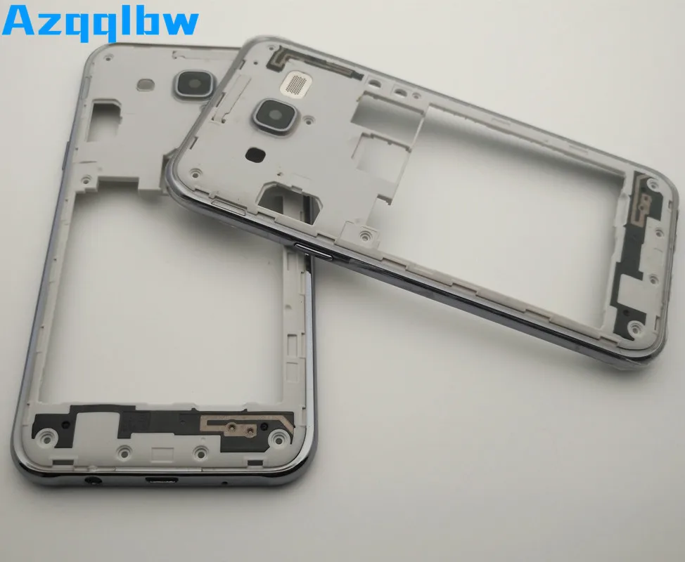

Azqqlbw для Samsung Galaxy J5 J500 J500f 2015 средняя рамка пластина ободок корпус + Боковая кнопка средняя рамка + Боковая кнопка