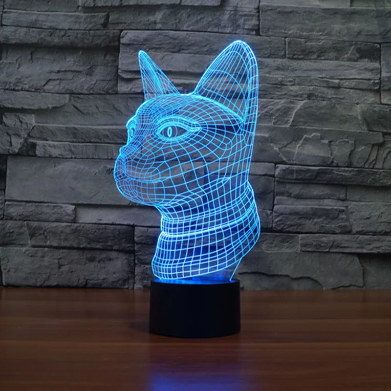 Меняющий цвет ночник в виде кошки для помещений 3D Светодиодная лампа из Китая USB светильник НКА Etsy для подарка
Меняющий цвет ночник в виде кошки для помещений 3D Светодиодная лампа из Китая USB светильник НКА Etsy для подарка