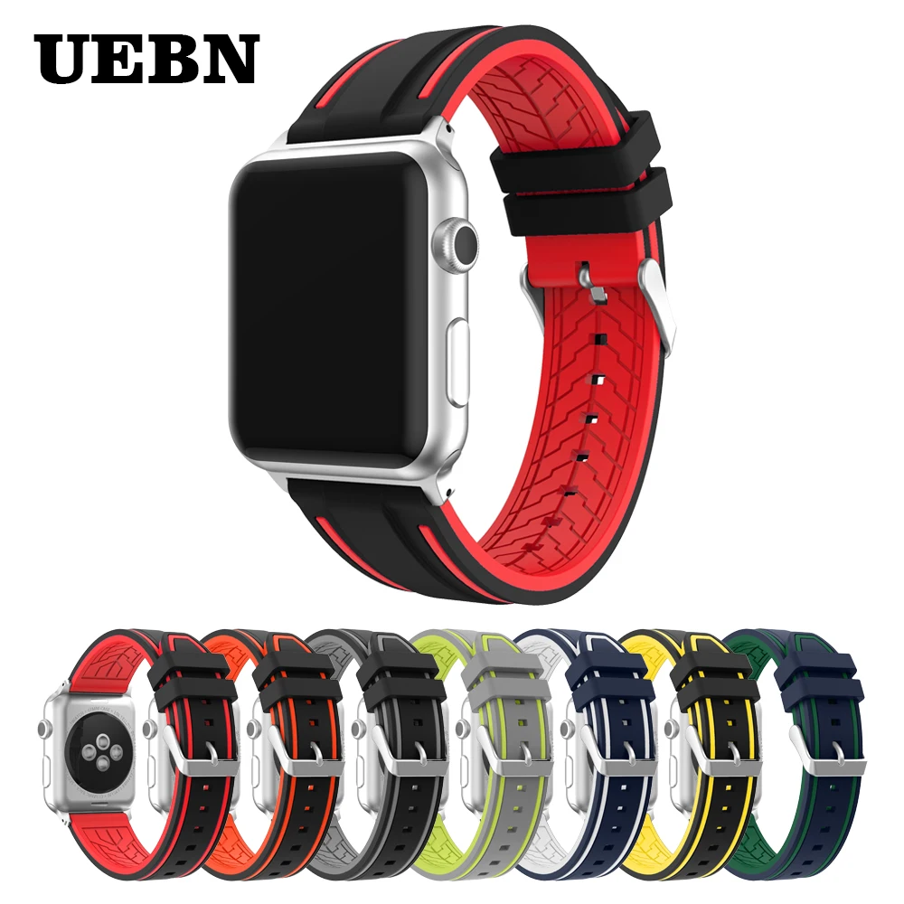 Ремешок UEBN для Apple Watch 38 мм, 40 мм, силиконовый сменный ремешок для iWatch series 1, 2, 3, 4, 44 мм, 42 мм
Ремешок UEBN для Apple Watch 38 мм, 40 мм, силиконовый сменный ремешок для iWatch series 1, 2, 3, 4, 44 мм, 42 мм