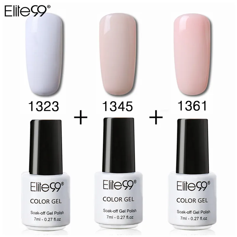 3 шт. Гель лак Elite99 для дизайна ногтей 7 мл УФ светодиодный ногтей|gel lacquer|color gel polishgel