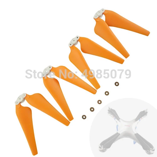 4PCS Foldable Propeller for SYMA X8C X8W X8G X8HC X8HW X8HG Upgrade Propeller Blade RC Drone Quadcopter Spare Part Orange Color
4PCS Foldable Propeller for SYMA X8C X8W X8G X8HC X8HW X8HG Upgrade Propeller Blade RC Drone Quadcopter Spare Part Orange Color