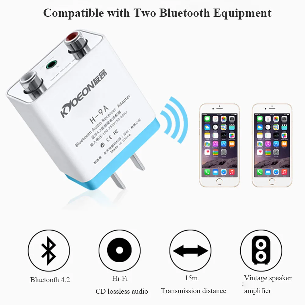 HiFi Bluetooth 4.2 Audio Receiver Adapter with RCA 3.5mm AUX Interface for Amplifier Subwoofer Speaker
HiFi Bluetooth 4.2 Audio Receiver Adapter with RCA 3.5mm AUX Interface for Amplifier Subwoofer Speaker