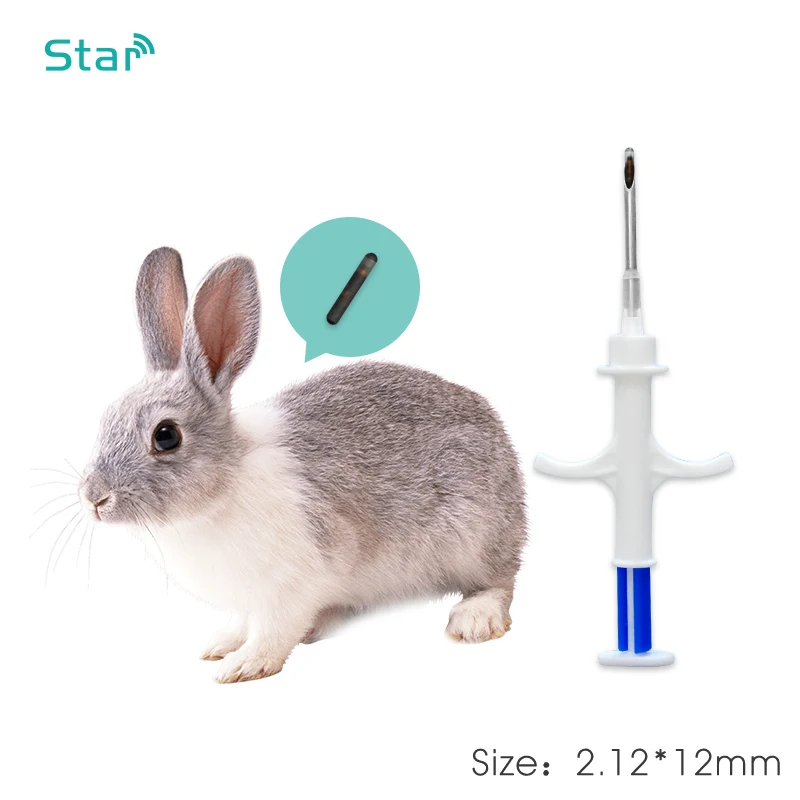 ISO11784/785 125KHz FDX-A T5577 2.12x12mm Microchip RFID Transponder Syringe with needle Plastic Injector for animal injection
ISO11784/785 125KHz FDX-A T5577 2.12x12mm Microchip RFID Transponder Syringe with needle Plastic Injector for animal injection