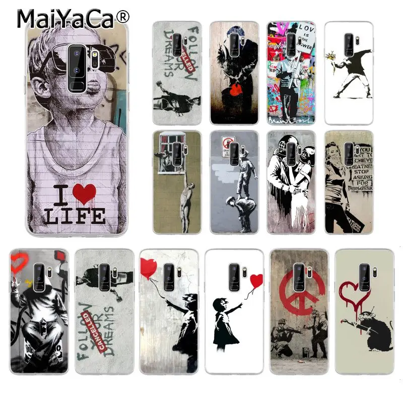 MaiYaCa уличное искусство Бэнкси Граффити чехол для телефона Samsung Galaxy S20 S9 plus S7 edge S6 S10