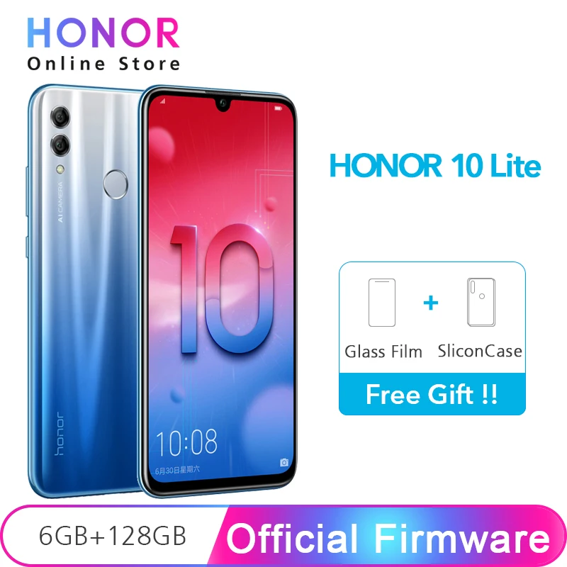 Huawei Honor 10 Lite 6 ГБ 128 Kirin 710 Восьмиядерный 24MP фронтальная камера 21 "19 5: 9 полный экран