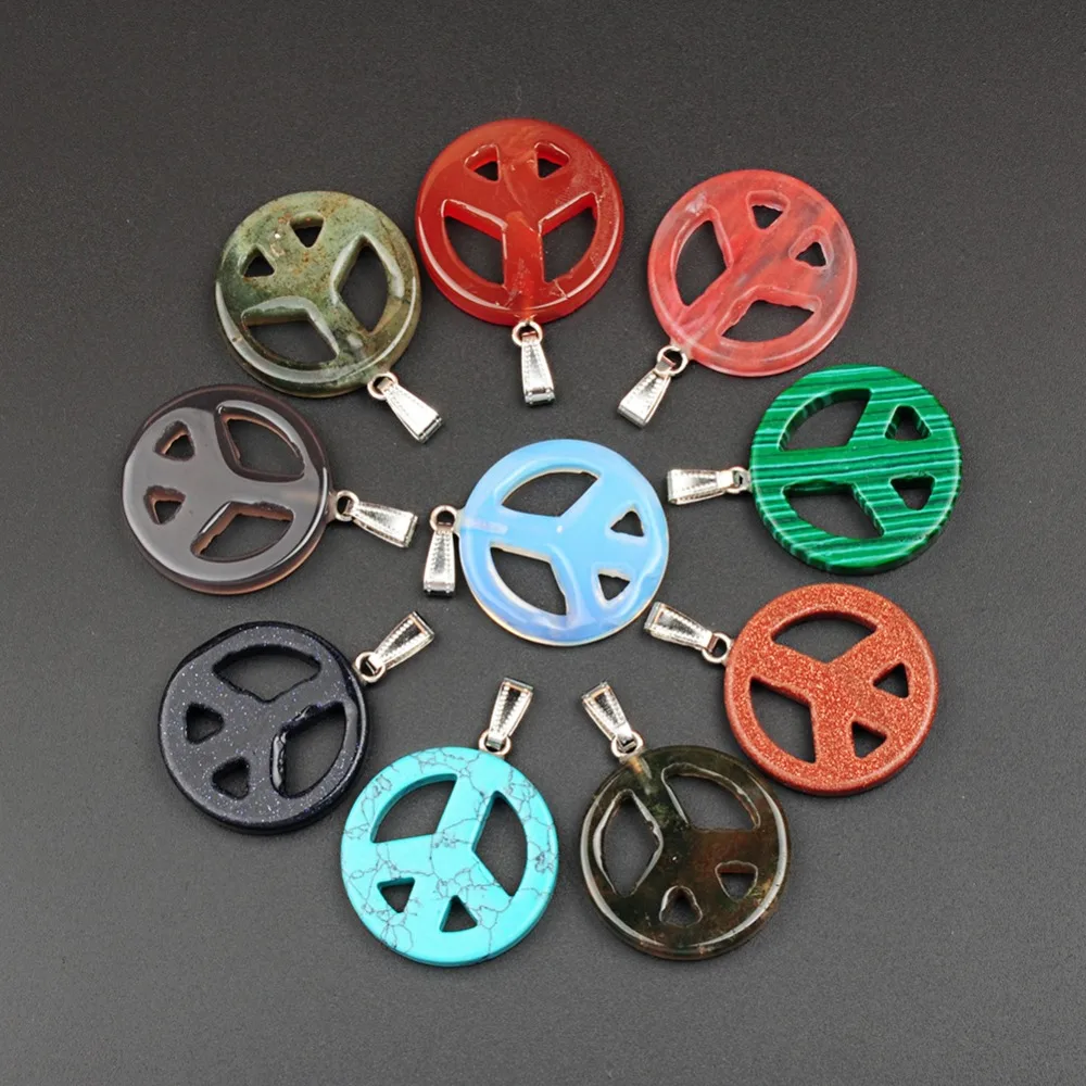Wholesale 6pcs/lot fashion Assorted Clear Quartz natural stone peace mark charms pendants for jewelry making free shipping
Wholesale 6pcs/lot fashion Assorted Clear Quartz natural stone peace mark charms pendants for jewelry making free shipping