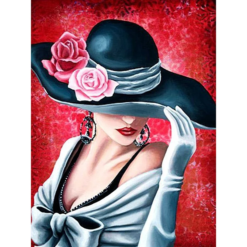 Beautiful woman with hat diamond Embroidery diy diamond painting mosaic diamant painting 3d cross stitch pictures H663
Beautiful woman with hat diamond Embroidery diy diamond painting mosaic diamant painting 3d cross stitch pictures H663