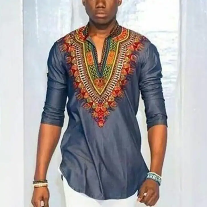 african casual Shirt for men fashion design spring summer custom Retro Bohemian vintage v neck african shirts dashiki clothes
african casual Shirt for men fashion design spring summer custom Retro Bohemian vintage v neck african shirts dashiki clothes