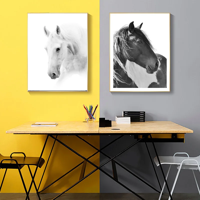 Canvas Painting Living Room Wall Art Decoration Modern Abstract Animal Horse Poster Decor for Home Unframed Pictures White Black
Canvas Painting Living Room Wall Art Decoration Modern Abstract Animal Horse Poster Decor for Home Unframed Pictures White Black