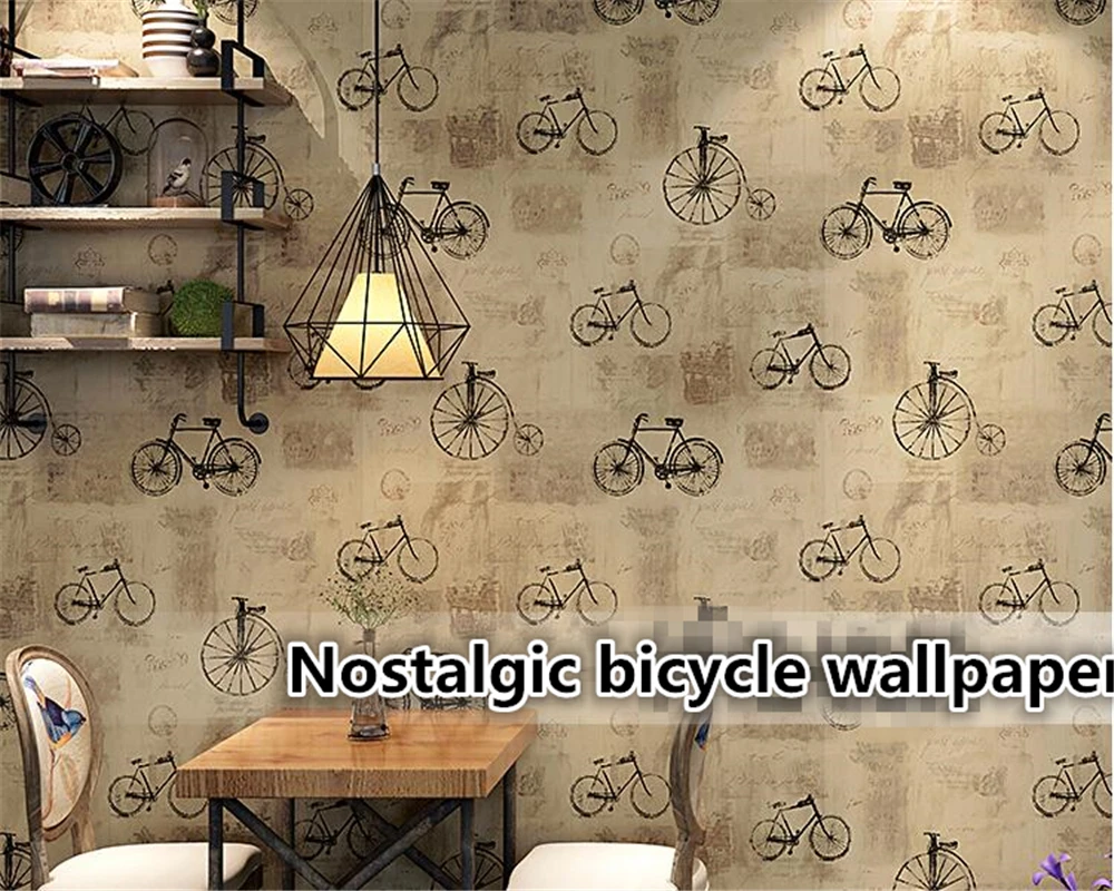 beibehang Wallpaper 3d nostalgic bicycle home indoor coffee behang clothing store wallpaper roll wallpaper home decoration
beibehang Wallpaper 3d nostalgic bicycle home indoor coffee behang clothing store wallpaper roll wallpaper home decoration