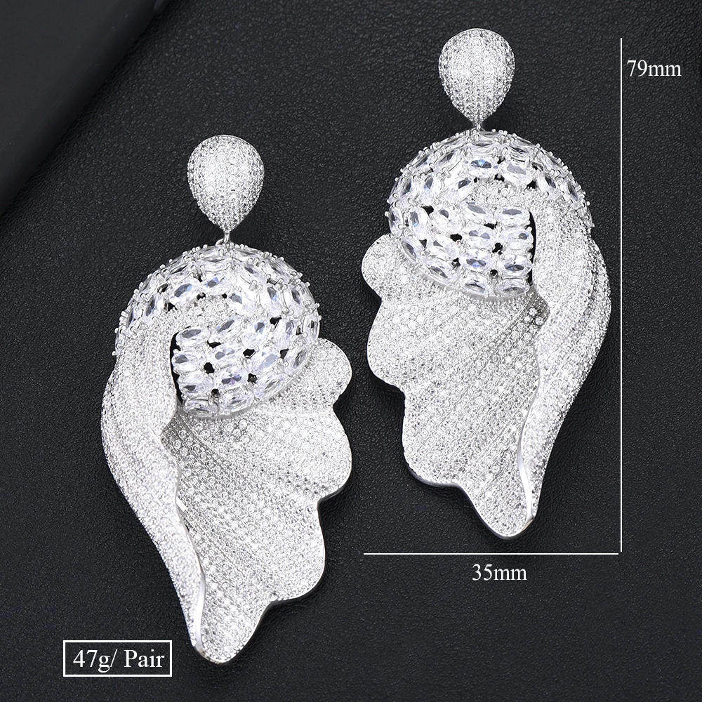 missvikki Luxury Big Pendant Chic Design made with CZ Fashion Accessories for Women Bridal Wedding Important occasion Jewelry
missvikki Luxury Big Pendant Chic Design made with CZ Fashion Accessories for Women Bridal Wedding Important occasion Jewelry