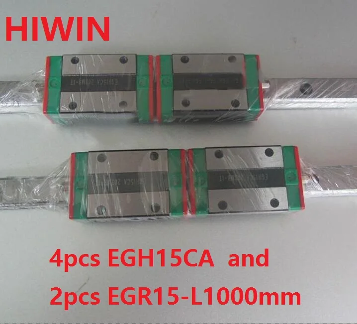 2pcs 100% original Hiwin linear guide rail EGR15 -L 1000mm + 4pcs EGH15CA linear block for CNC router
2pcs 100% original Hiwin linear guide rail EGR15 -L 1000mm + 4pcs EGH15CA linear block for CNC router