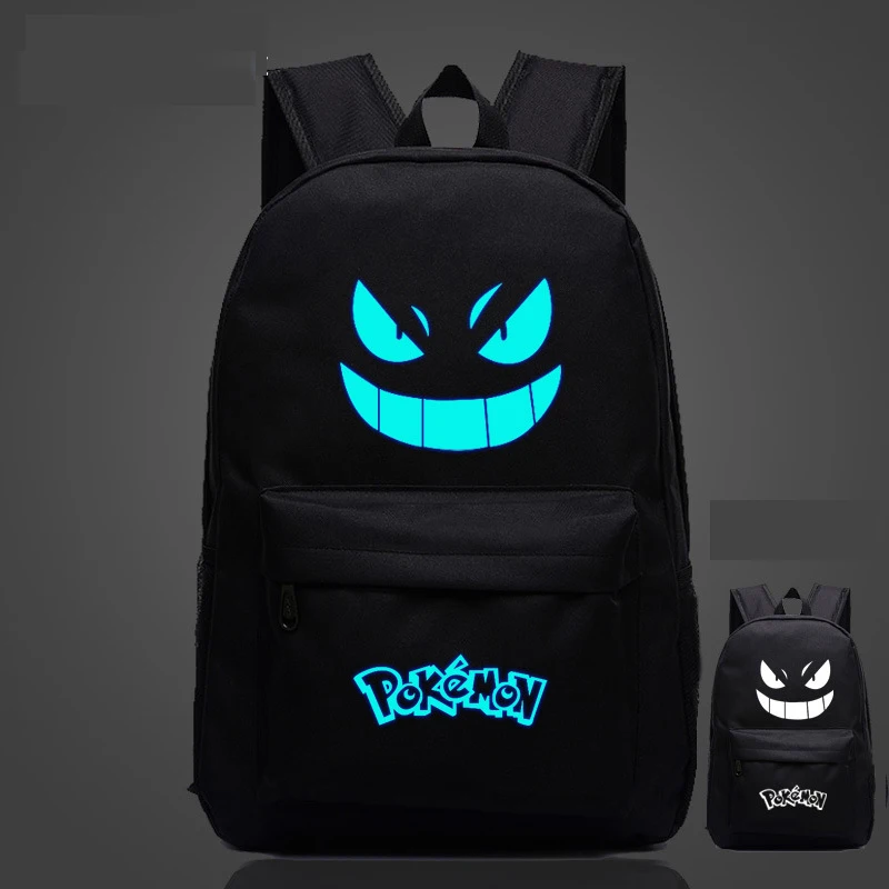 Светящаяся сумка с покемонами Ghost Pokemon Pie Go Рюкзак|pokemon bag|backpacking backpackpokemon backpack |