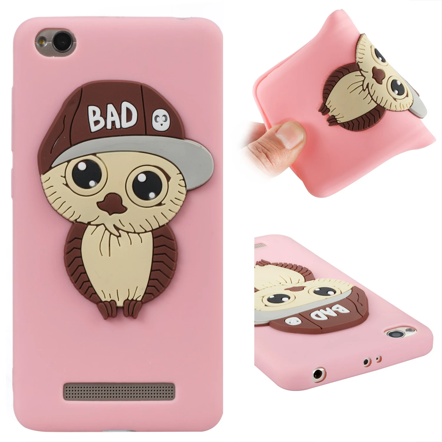 Cute Phone Case Men's owl pattern For Xiaomi Redmi 4A Coque Dandelion Style Soft TPU Capa Fundas Wind Chime Back Cover | Мобильные