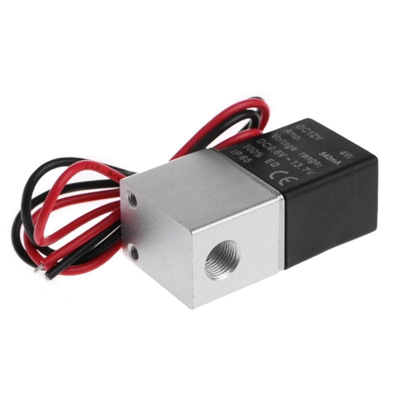 Нормально закрытый Соленоидный клапан 12V DC 1/8 "w/провод для воздушной газовой