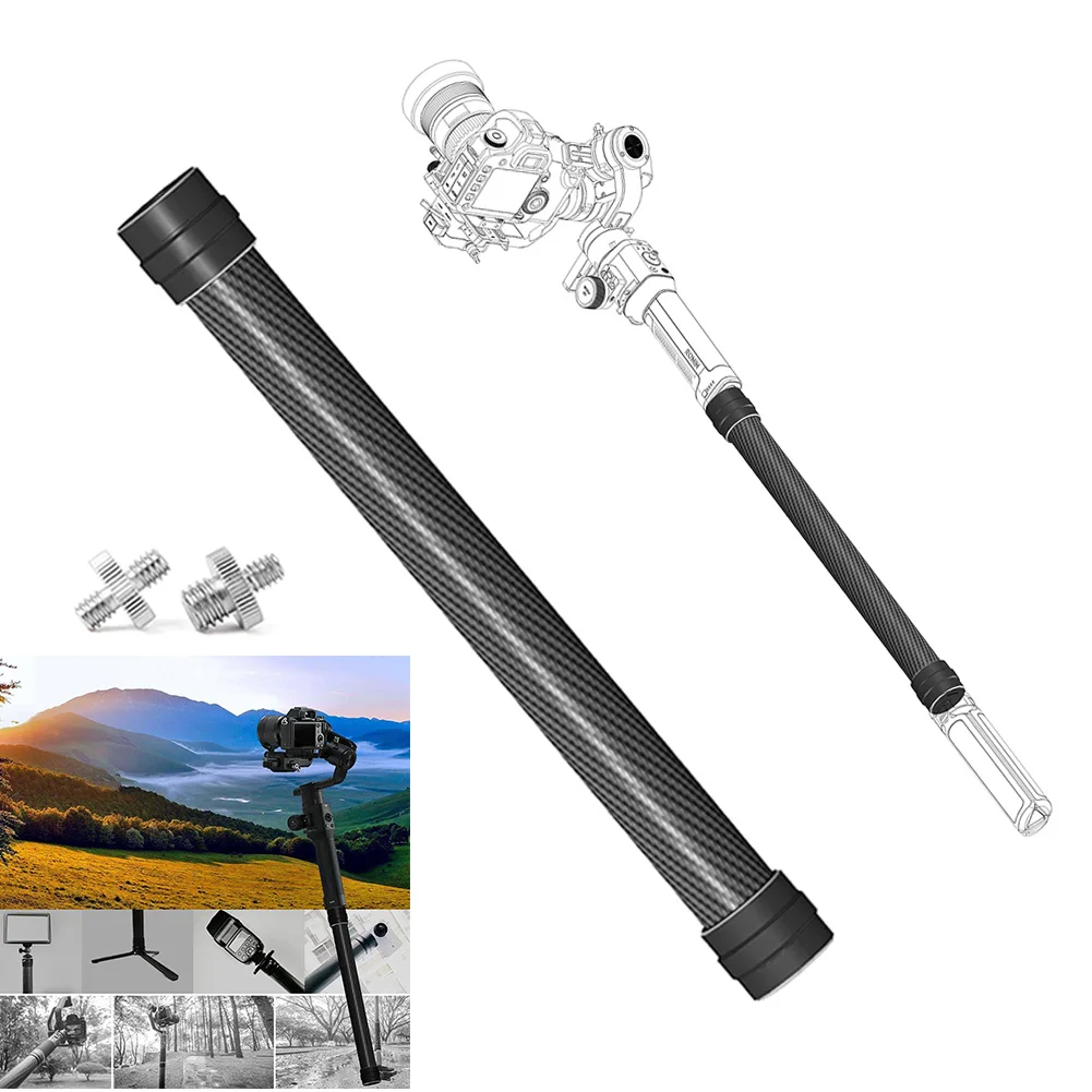 New Gimbal Camera Photography Carbon Fibre Extension Stick Rod for DJI Ronin-S Handheld Stabilizer DOM668
New Gimbal Camera Photography Carbon Fibre Extension Stick Rod for DJI Ronin-S Handheld Stabilizer DOM668