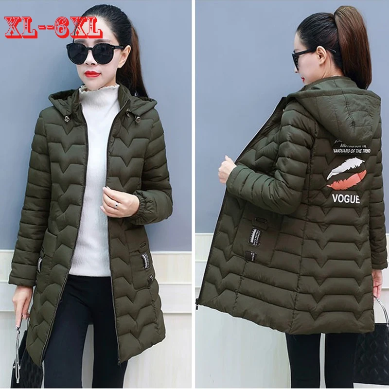2019 Plus Size 6XL Winter Thicken Parkas Women Down Cotton Jacket Coat Winter Parka Cotton Padded Jacket Woman Hooded Coat
2019 Plus Size 6XL Winter Thicken Parkas Women Down Cotton Jacket Coat Winter Parka Cotton Padded Jacket Woman Hooded Coat