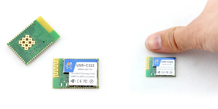 USR-C322b Minisize низкая Мощность CC3200 последовательный UART модуль Wi-Fi с внешней антенной