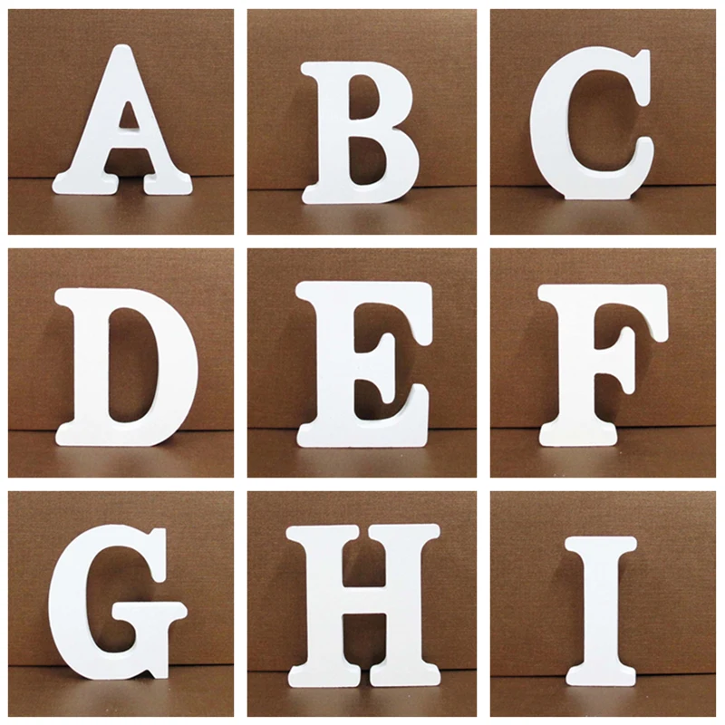 1pc 8cm A-Z 0-9 White Wooden Letters English Alphabet Number Free Standing Personalised Name Design Art Craft Wedding Home Decor
1pc 8cm A-Z 0-9 White Wooden Letters English Alphabet Number Free Standing Personalised Name Design Art Craft Wedding Home Decor