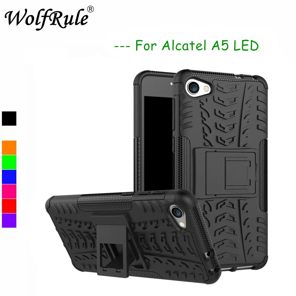 WolfRule для телефона чехол Alcatel A5 LED противоударный из ТПУ + ПК A5LED 5085D 5085Y Fundas 5 2 дюйма |