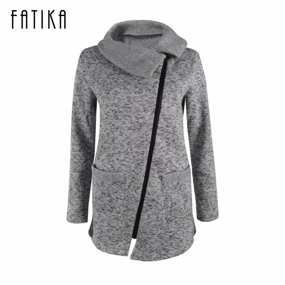 FATIKA 2017 Новая мода осень-зима Женская куртки пальто дамы Повседневное молнии