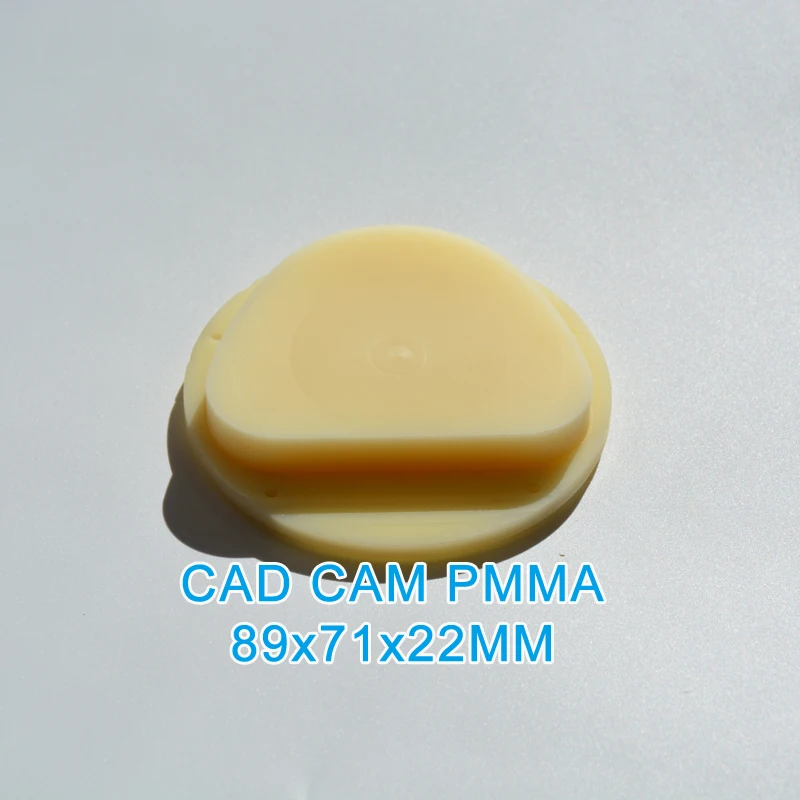 5pcs/lot Dental Materials 89*71*16mm PMMA Block CAD CAM Milling Blank for Dental Temporary Crown
5pcs/lot Dental Materials 89*71*16mm PMMA Block CAD CAM Milling Blank for Dental Temporary Crown