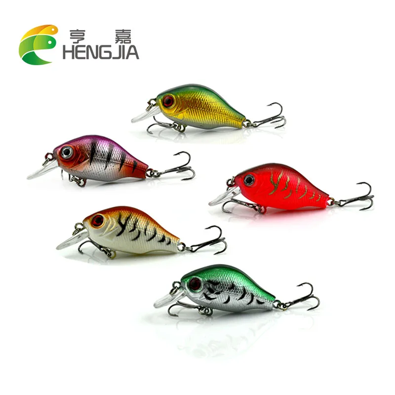 

HENGJIA 5pcs plastic hard crankbaits wobblers artificial swimbaits catfish fishing lures baits pesca fishing tackles