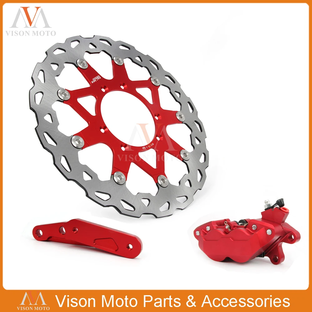 Front Brake System 4 Pot Caliper Adaptor 320MM Disc For CR125E CR125R CR250R CR250E CRE250F CRE250X CRF250R 450R CRF250X CRF450X
Front Brake System 4 Pot Caliper Adaptor 320MM Disc For CR125E CR125R CR250R CR250E CRE250F CRE250X CRF250R 450R CRF250X CRF450X