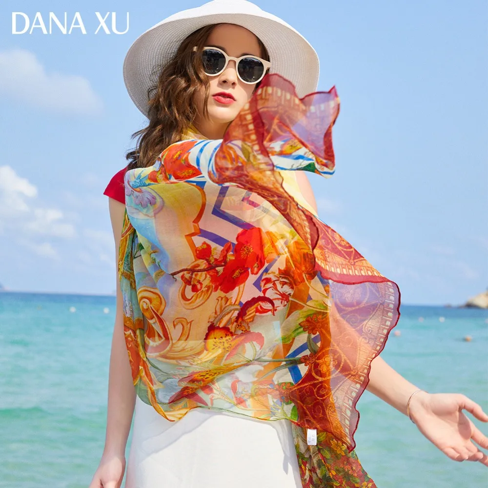 Silk Long Scarf Luxury Women New Design Beach Blanket Shawl Wear Swimwear Bandana Hijab Foulard 245*110cm 2019
Silk Long Scarf Luxury Women New Design Beach Blanket Shawl Wear Swimwear Bandana Hijab Foulard 245*110cm 2019