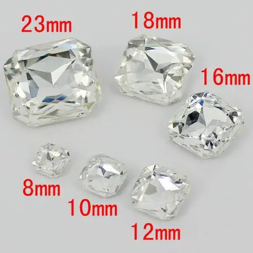 AAA+Crystal Clear Color Square Shape Pointback glass Crystal Fancy Stone beads For Jewelry Making.8mm,10mm,12mm,14mm,18mm,23mm
AAA+Crystal Clear Color Square Shape Pointback glass Crystal Fancy Stone beads For Jewelry Making.8mm,10mm,12mm,14mm,18mm,23mm