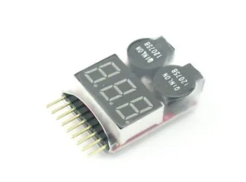 Тестер напряжения батареи 2 в 1 3 7-30 1-8S Lipo/li-ion/Fe зуммер низкого | Игрушки и хобби