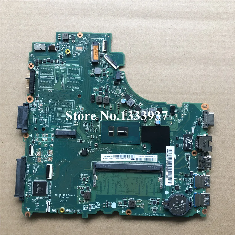 Фото MB 5B20M27675 материнская плата для Lenovo V310 14ISK E42 80 V510 ноутбука 14IKB RAM 4G DA0LV6MB6F0