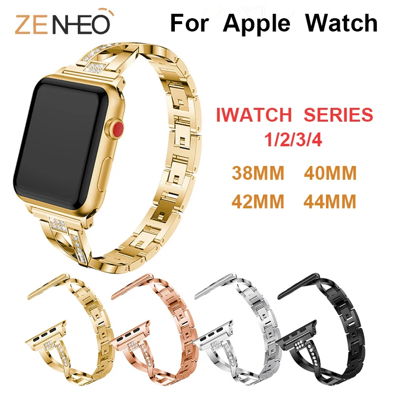 Metal strap Women's bracelet For Apple Watch band 40mm 44mm 38mm 42mm Rhinestone for iWatch band series 4 3 2 1 straps wristband
Metal strap Women's bracelet For Apple Watch band 40mm 44mm 38mm 42mm Rhinestone for iWatch band series 4 3 2 1 straps wristband