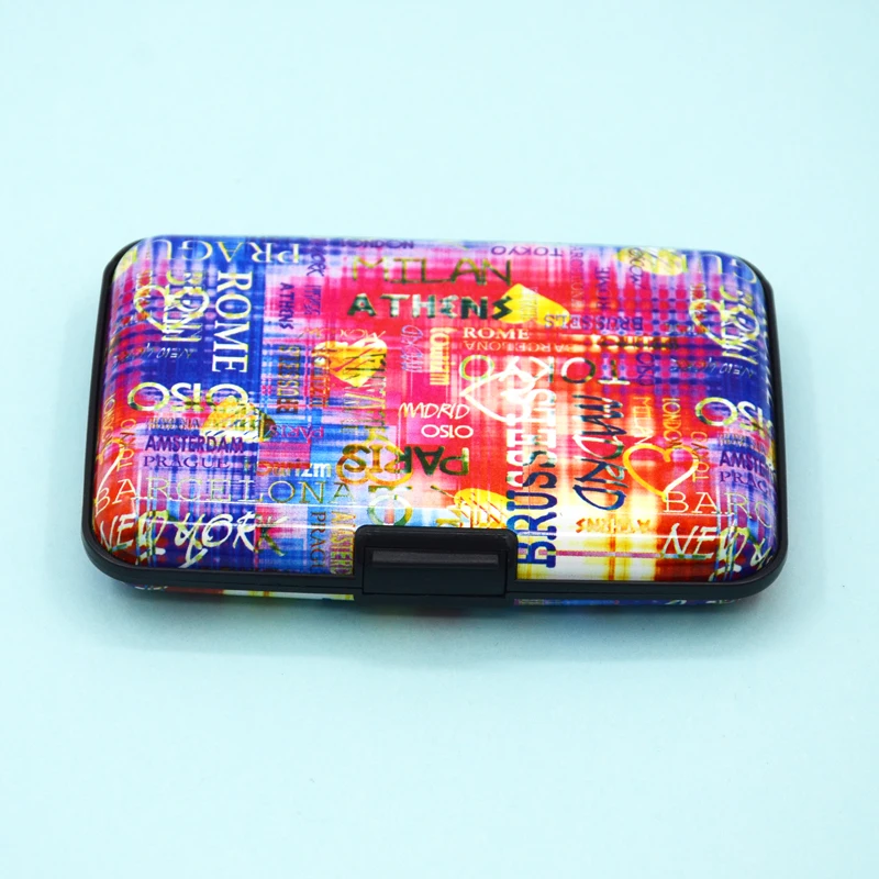 BONAMIE Hot Capitals Name Print Aluminum Card Holder Case Beauty Trendy RFID Wallet Bank Credit Card&ID Case Holder For Lady
BONAMIE Hot Capitals Name Print Aluminum Card Holder Case Beauty Trendy RFID Wallet Bank Credit Card&ID Case Holder For Lady