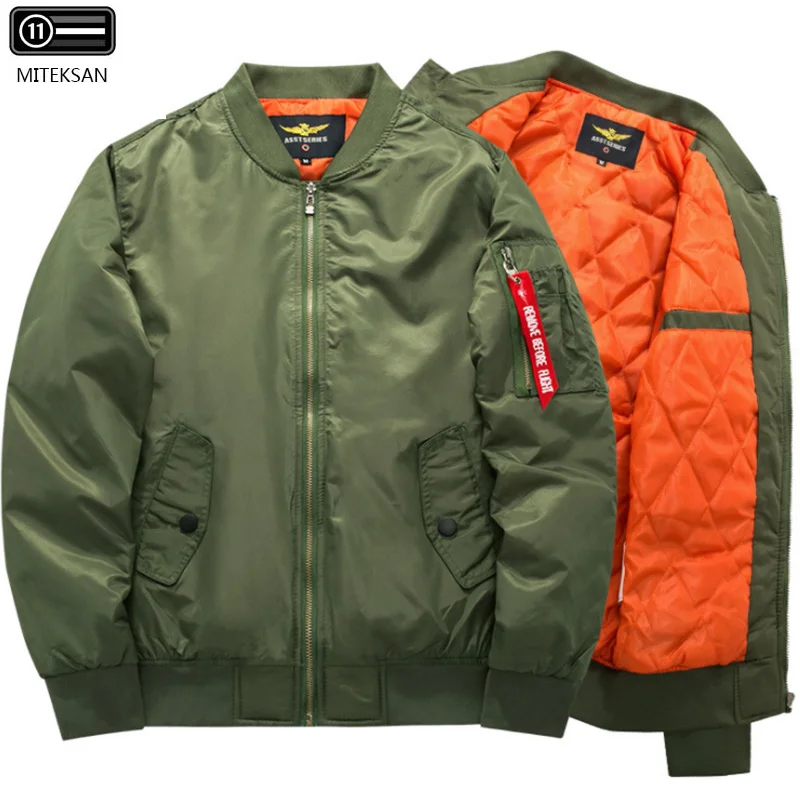 6XL 2020 зимняя одежда мужская куртка Ma1 бомбардировщик Повседневный пилот мужской